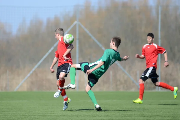 Kaposvar - Szentlorinc U17 soccer game — Stock Photo, Image