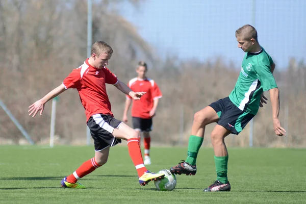 Kaposvar - Szentlorinc U17 soccer game — Stock Photo, Image