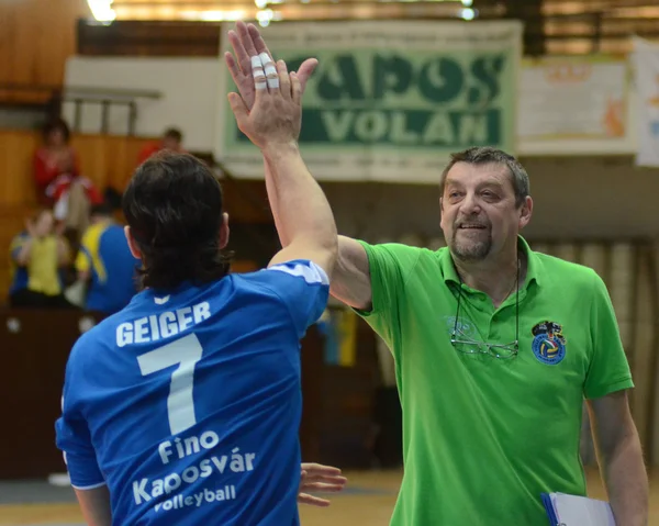 Kaposvar - kazincbarcika-Volleyballspiel — Stockfoto