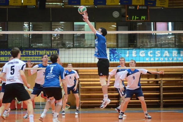 Kaposvar - Kazincbarcika juego de voleibol — Foto de Stock
