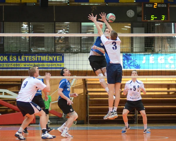 Jönköpings Södra - kazincbarcika Volleyboll spel — Stockfoto