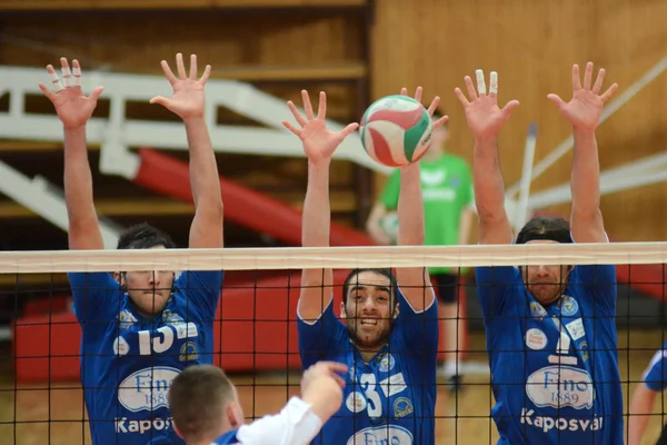 Kaposvar - Kazincbarcika juego de voleibol — Foto de Stock