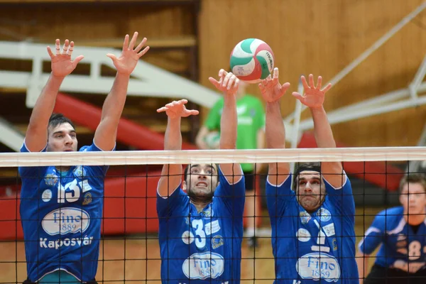 Kaposvar - Kazincbarcika jogo de voleibol — Fotografia de Stock