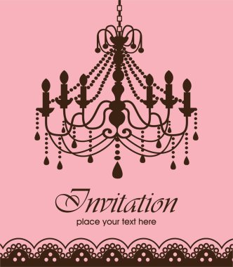 Luxury chandelier background ver. 2 clipart