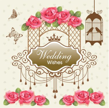 Royal wedding background clipart
