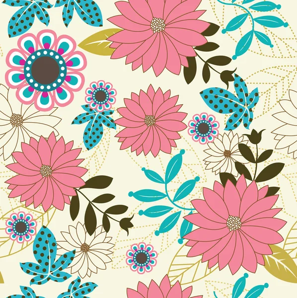 stock vector Seamless floral background