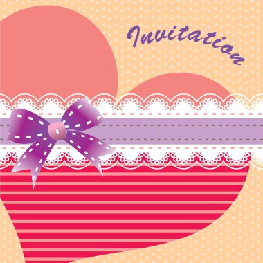 Invitation card design ver. 1 clipart