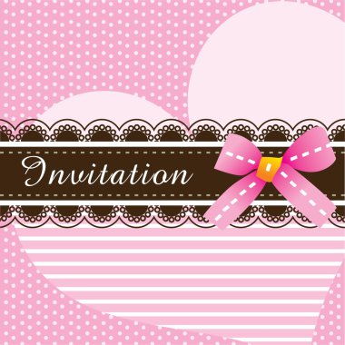 Invitation card design ver. 3 clipart