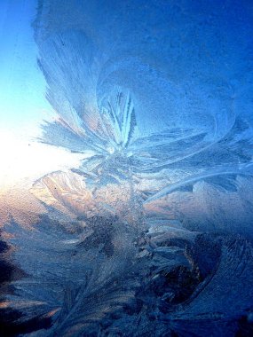 Frost pattern on window, 