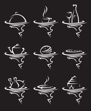 restoranlar Icon set