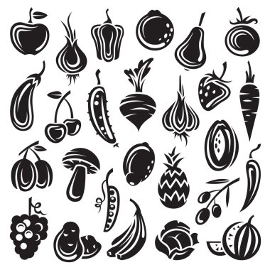 Fruits and vegetables clipart