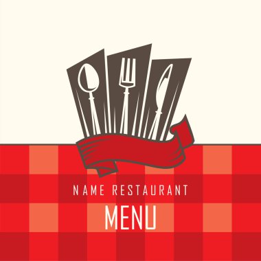 Restaurant menu design clipart