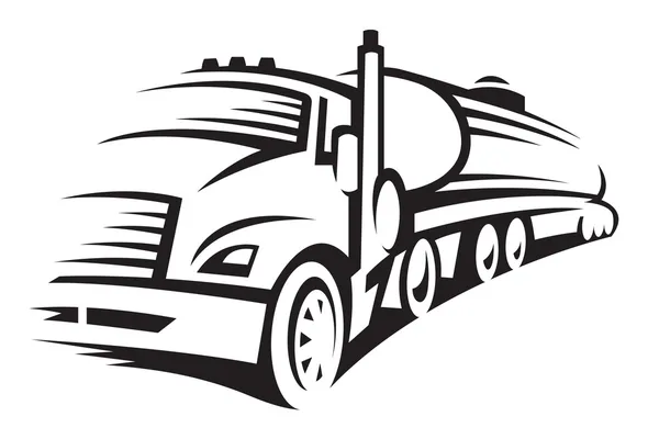 Ciężarówka paliwa — Wektor stockowy