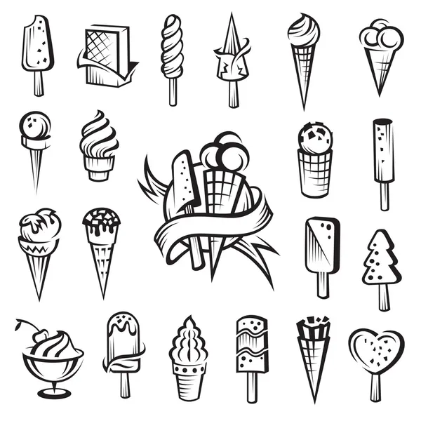 Sada zmrzliny — Stockový vektor