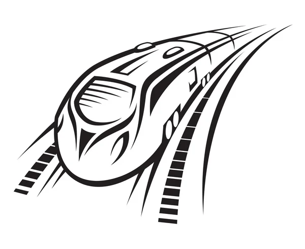 Быстрый поезд — стоковый вектор