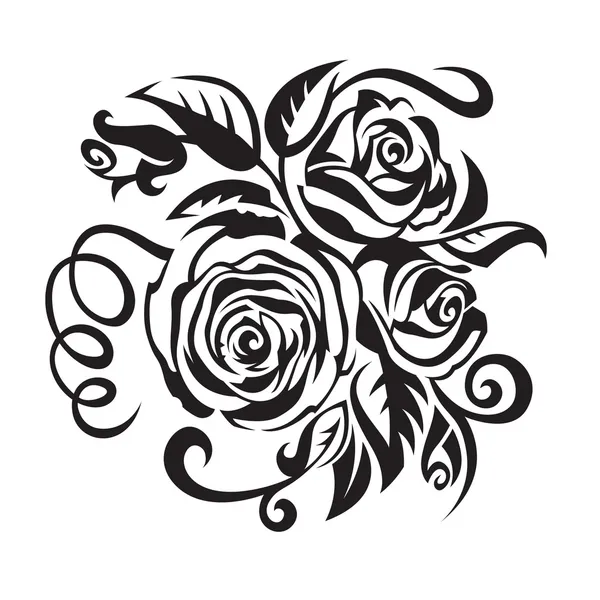 Анотація троянд — стоковий вектор