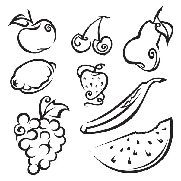Φρούτα και τα μούρα — Διανυσματικό Αρχείο