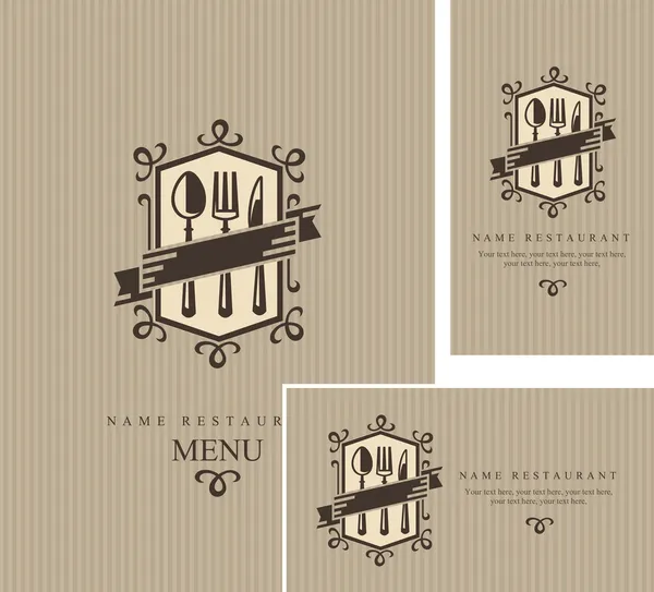 Restaurant menu ontwerp Rechtenvrije Stockillustraties