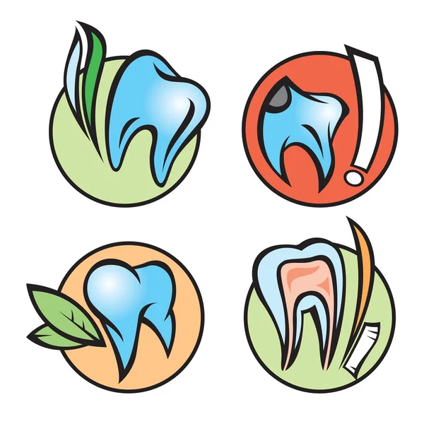 Icônes dentaires — Image vectorielle