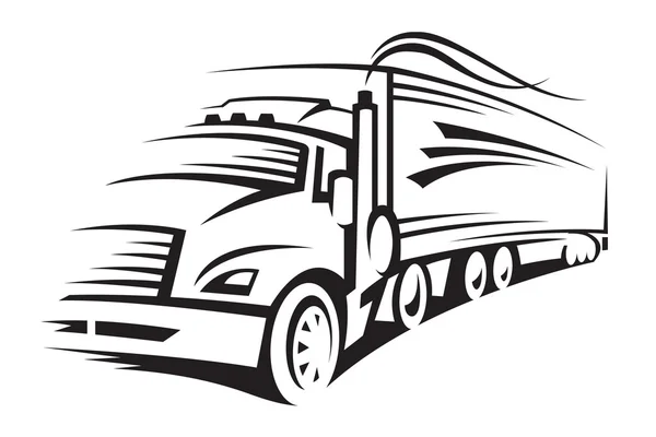 Ilustração de um caminhão — Vetor de Stock