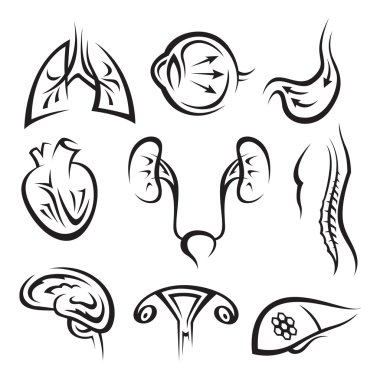 Medical icons set clipart