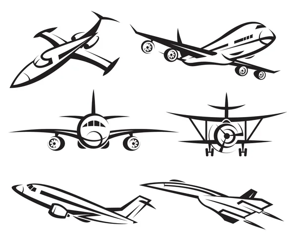 Sbírku letadel — Stockový vektor