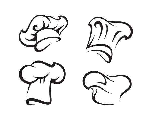 Ensemble de chapeaux de chef — Image vectorielle