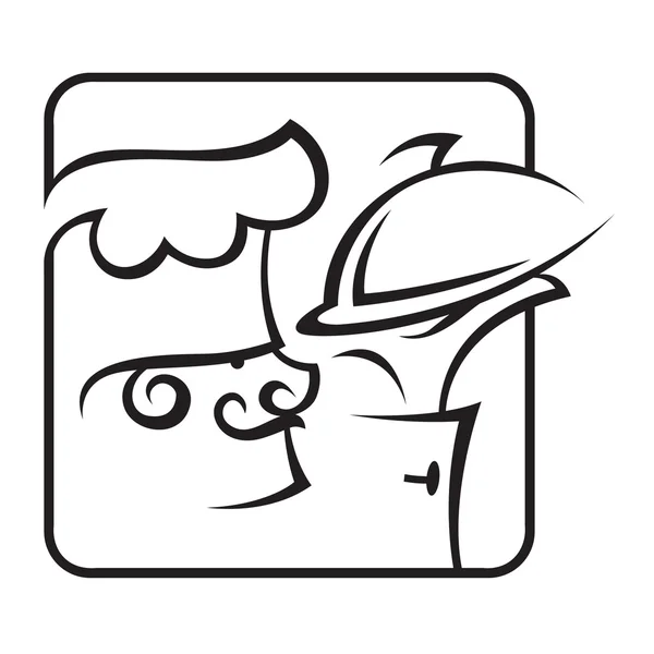 厨师用纸盒 — 图库矢量图片