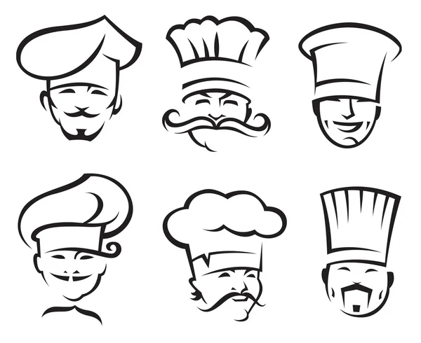 Juego de chefs — Archivo Imágenes Vectoriales