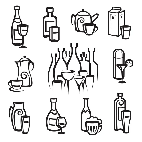Bebidas — Archivo Imágenes Vectoriales