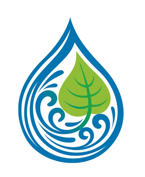 Icona goccia d'acqua — Vettoriale Stock