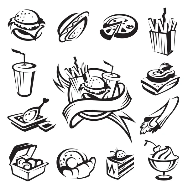 Комплект быстрого питания — стоковый вектор