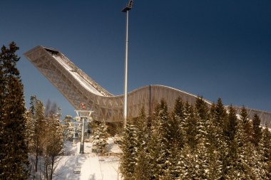 Holmenkollen jump. clipart