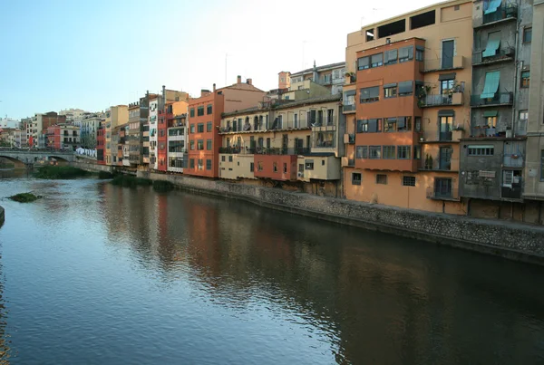 stock image Girona with river