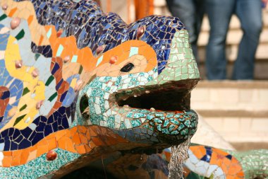 Barselona Ejderhası, Park Guell. Barselona.