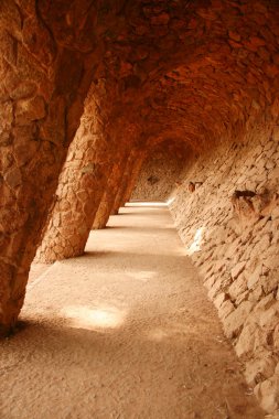 Park Guell detayı, Path. Barselona. Catalonia