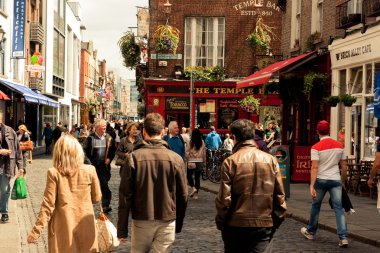 Dublin street with clipart