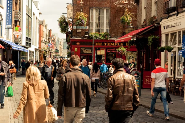Dublin street with — Stock Photo, Image