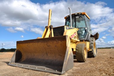 Backhoe Tractor Construction clipart