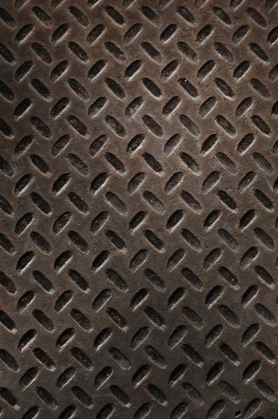 Grunge Rusty Diamond Plate — Stock Photo, Image