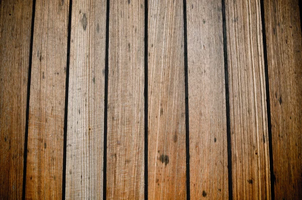 Grunge 木制船甲板木板背景 — 图库照片