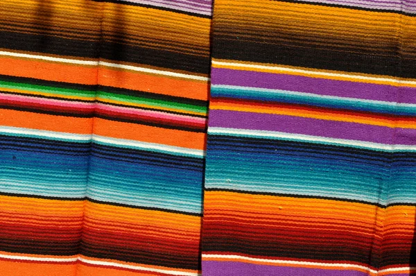 玛雅墨西哥多彩毛毯 — 图库照片