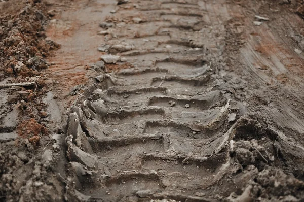 진흙 트랙 배경 — 스톡 사진