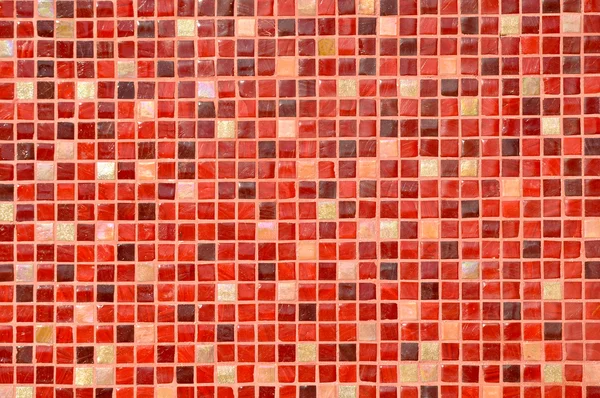 Röd mosaik-bildrutsbakgrund — Stockfoto