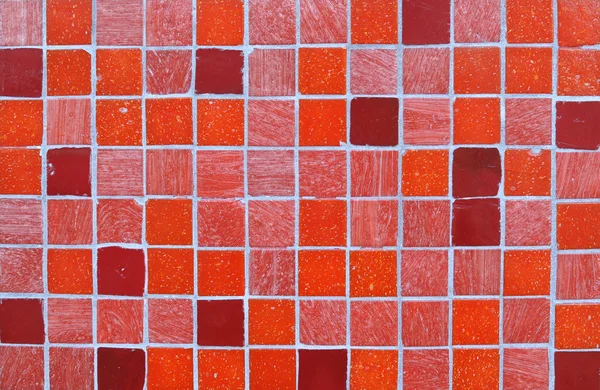 Kırmızı karo mozaik arka plan — Stok fotoğraf