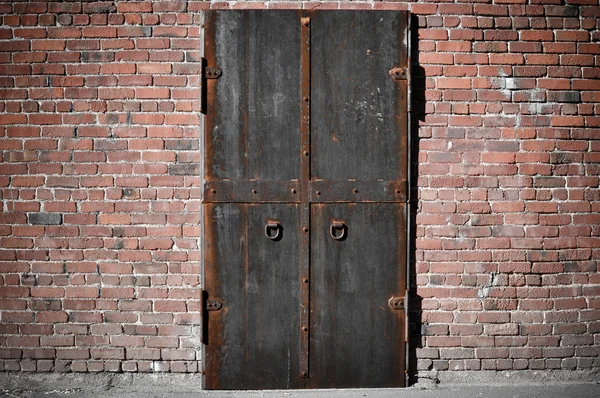 stock image Scary Steel Door