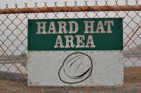 Contaminación del área del sombrero duro — Foto de Stock