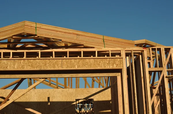 Novo quadro de construção em casa — Fotografia de Stock