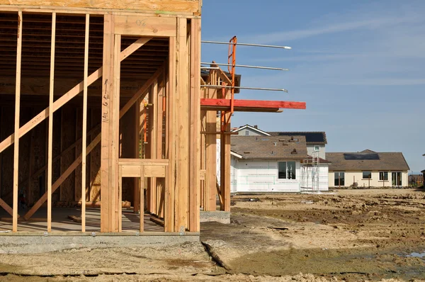 建設中の新しい家 — ストック写真