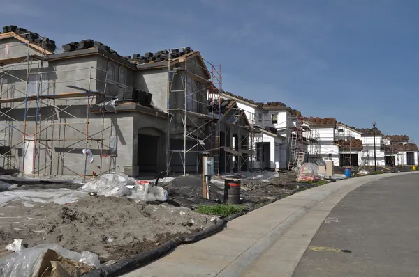 Casas residenciais em construção — Fotografia de Stock